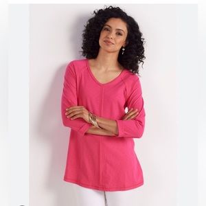 Soft Surroundings | Anissa Tunic | Pink Medium